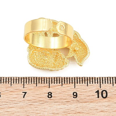 Ocean Brass Cuff Open Rings KK-CBA5A76-04G-05-1