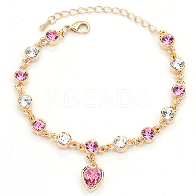 Alloy Rhinestone Charm Bracelets FS-WG1766B-09-1