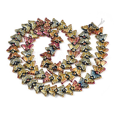 Electroplate Glass Beads Strands EGLA-N012-04K-1