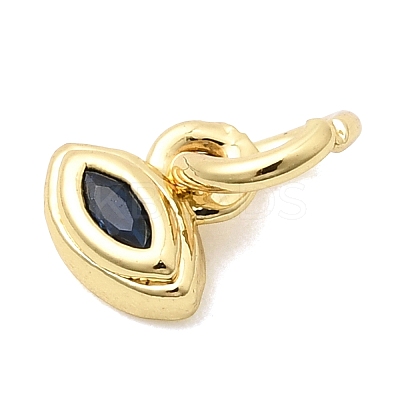 Brass Cubic Zirconia Charms KK-G554-02F-02-1