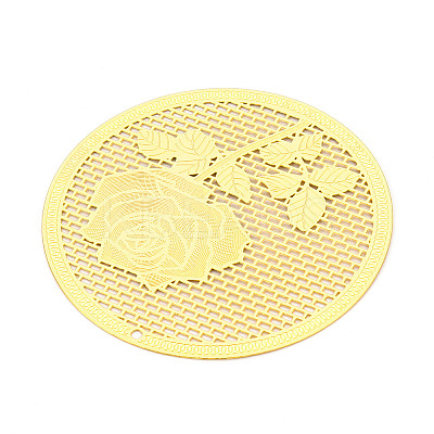 Brass Filigree Big Pendants KKC-T003-05G-1