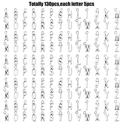 130Pcs 26 Styles Tibetan Style Alloy Pendants FIND-YW0004-79-1