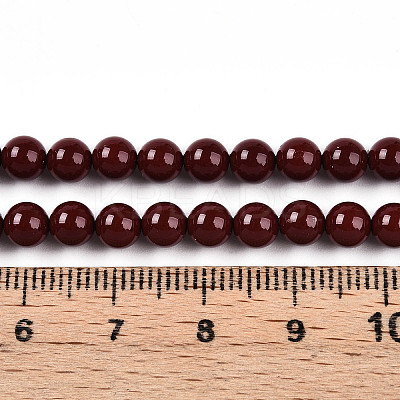 Baking Paint Pearlized Glass Pearl Bead Strands HY-N002-5mm-D01-1
