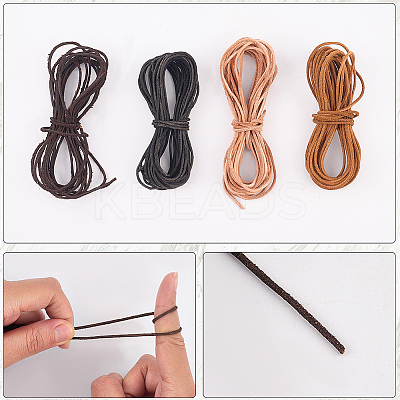 5M DIY Frosted Cowhide Leather Cord OCOR-GF0004-97A-02-1