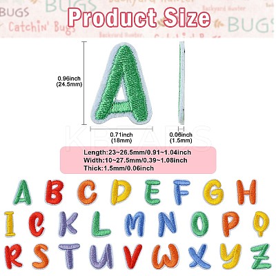 130Pcs 26 Styles Polyester and Cotton Embroidery Cloth Patches PATC-CJ0001-08-1