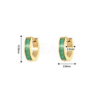 Stylish 304 Stainless Steel Hoop Earrings for Daily Wear AC1894-2-1