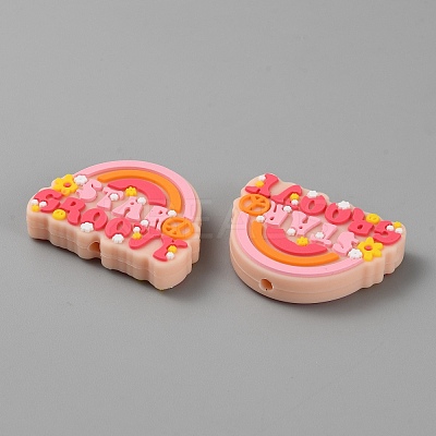 Food Grade Silicone Focal Beads SIL-WH0001-66C-1