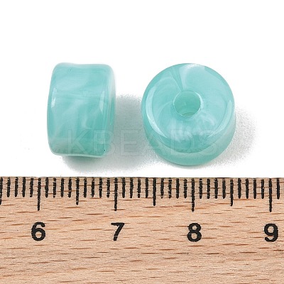 Two-Color Opaque Acrylic Imitation Gemstone Beads AC-CBA3EFE-02B-1