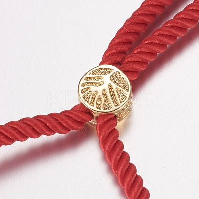 Nylon Twisted Cord Bracelet Making MAK-F019-01G-1