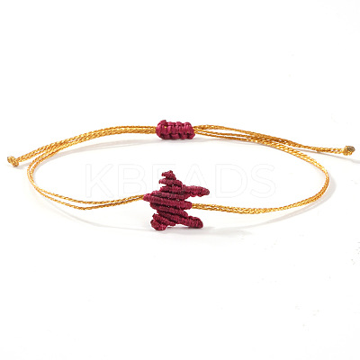 Braided Wax Cord Bracelets for Women ET6081-1-1