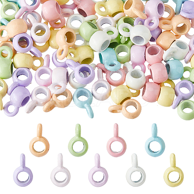 90Pcs 9 Colors Alloy Tube Bails FIND-DC0007-92-1
