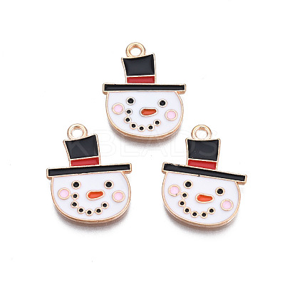 Christmas Alloy Enamel Pendants ENAM-Q442-49-1