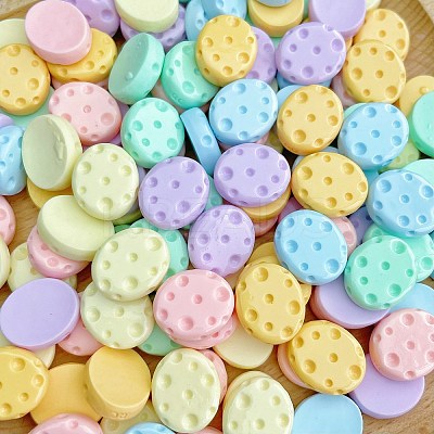 Cartoon Opaque Resin Cabochons RESI-C039-01G-1