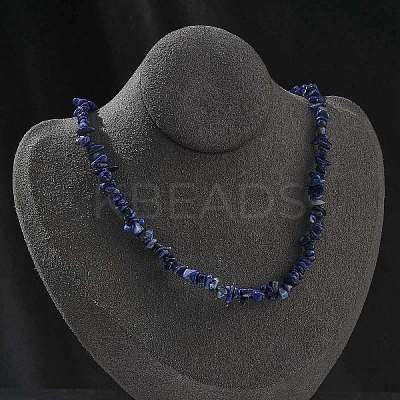 Natural Supper 7 Rutilated Quartz Chip Beaded Necklaces for Men Women NJEW-G159-01F-1