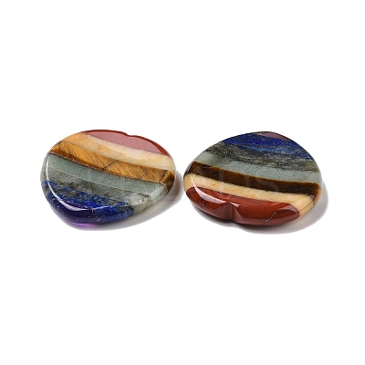 7 Chakra Heart Thumb Worry Stone for Anxiety Therapy G-G864-21-1