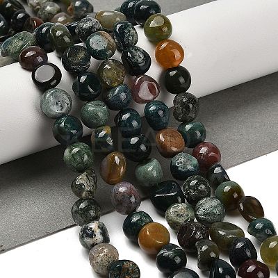 Natural Indian Agate Beads Strands LS-G-P497-01E-89-1