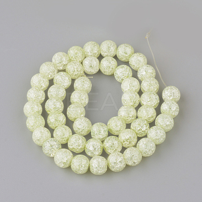 Synthetic Crackle Quartz Beads Strands X-GLAA-S134-8mm-08-1