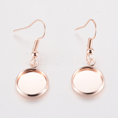 Iron Earring Hooks EJEW-WH0004-07RG-1