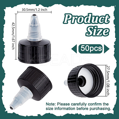 Plastic Twist Bottle Cap SRIB-WH0148-392-1