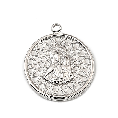 Virgin Mary Theme 304 Stainless Steel Pendants STAS-I356-05P-02-1