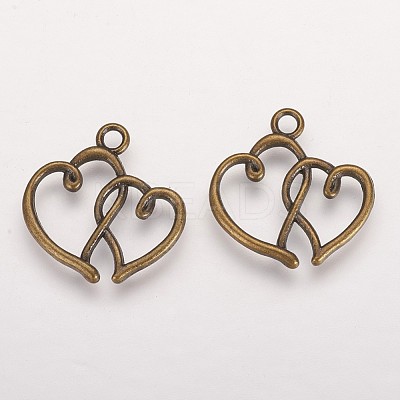 Valentines Gifts Idea for Her 2015 Tibetan Style Alloy Pendants X-TIBEP-21057-AB-NR-1