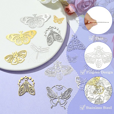 DIY Insect Stainless Steel Jewelry Making Finding Kit DIY-YW0008-73-1