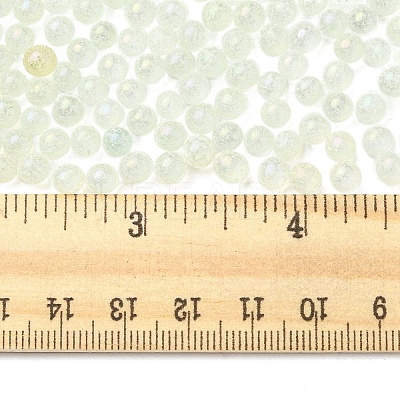 Luminous Glow in the Dark Transparent Glass Round Beads GLAA-F124-B02-1