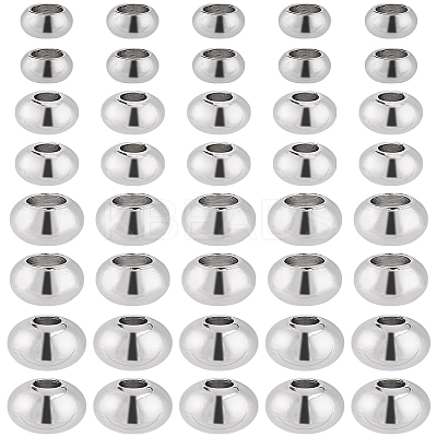 160Pcs 4 Styles 304 Stainless Steel Spacer Beads STAS-LP0002-11-1