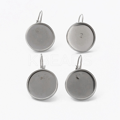 Tarnish Resistant 304 Stainless Steel Leverback Earring Findings LS-STAS-L253-005B-P-1