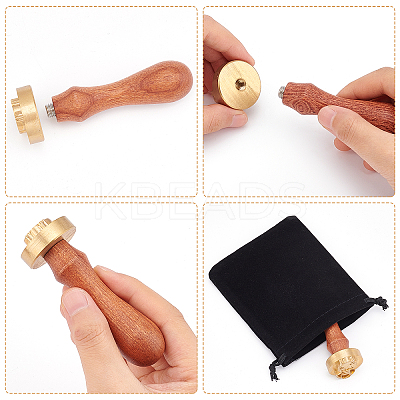 1Pc Brass Stamp Head DIY-OC0008-39E-1