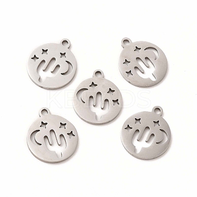Non-Tarnish 201 Stainless Steel Charms STAS-E188-10P-1