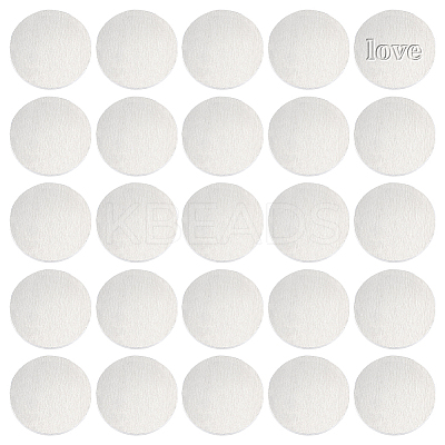 30Pcs Aluminium Alloy Blank Flat Round Sheet DIY-BC0014-47-1