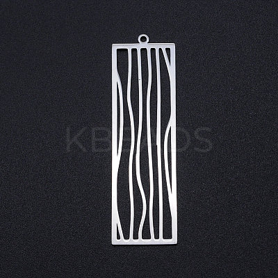 Tarnish Resistant 201 Stainless Steel Big Filigree Pendants STAS-T049-T701-1-1