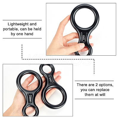 Aluminum Alloys 8 Belay Device Titan Figure 8 Descender for Climbing FIND-FH0002-12-1