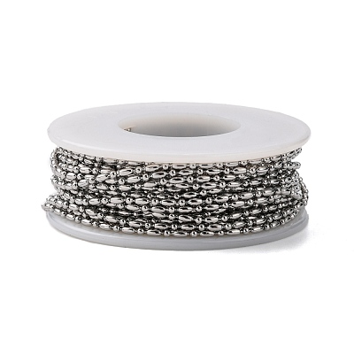 Tarnish Resistant 304 Stainless Steel Ball Chains CHS-A002D-1.5mm-1