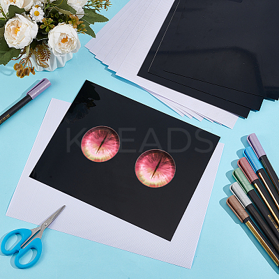 10Pcs 2 Styles PVC Plastic Sheets AJEW-OC0005-73B-1