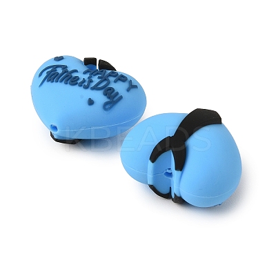 Father's Day Silicone Beads SIL-D014-03A-1
