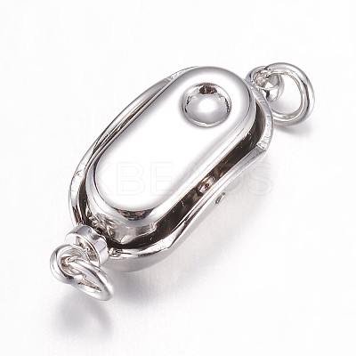Tarnish Resistant 304 Stainless Steel Box Clasps LS-STAS-G071-49P-1