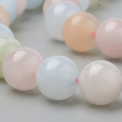Natural Morganite Beads Strands X-G-Q961-08-8mm-1