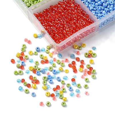 4302Pcs 6 Style 12/0 Round Glass Seed Beads SEED-YW0001-89-1