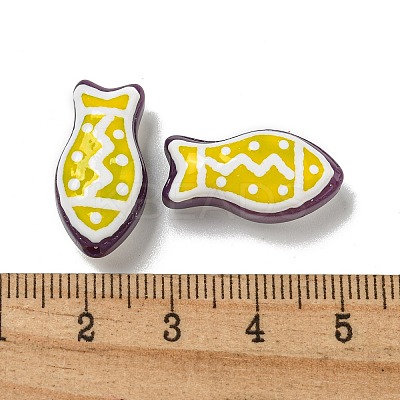Handmade Transparent Glass Beads GLAA-N0028-02E-1