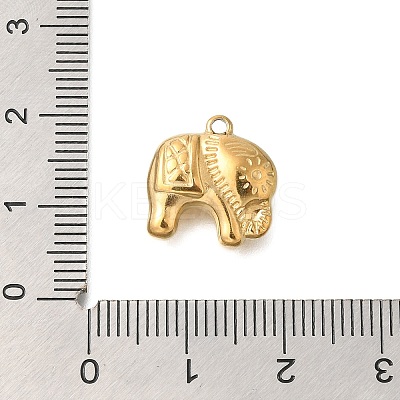 PVD Vacuum Plating 201 Stainless Steel Charms STAS-C111-18G-1