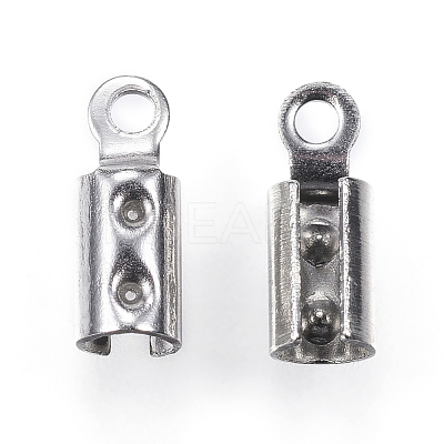 Tarnish Resistant 304 Stainless Steel Folding Crimp Ends STAS-P107-07P-1