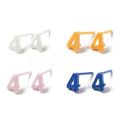 Hypoallergenic Bioceramics Zirconia Ceramic Stud Earrings EJEW-C065-03E-1