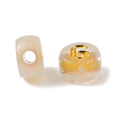Luminous Transparent Acrylic Beads OACR-P037-01B-G-1