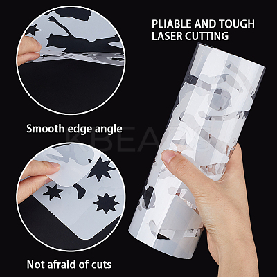 Plastic Drawing Painting Stencils Templates DIY-WH20012-07H-1