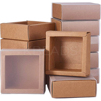 Kraft Paper Jewelry Boxes LS-CON-WH0068-65A-1