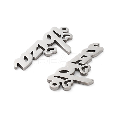 Non-Tarnish 201 Stainless Steel Pendants STAS-A090-28D-P-1