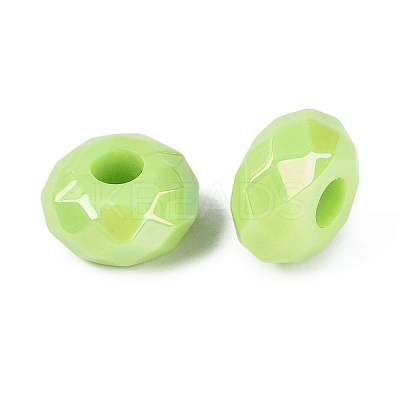 Opaque Acrylic European Beads OACR-E033-23L-1