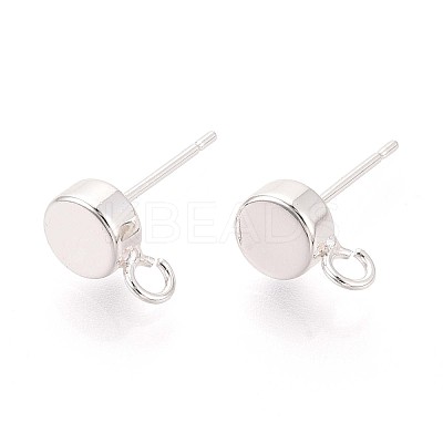 Brass Stud Earring Findings KK-WH0065-09D-S-1